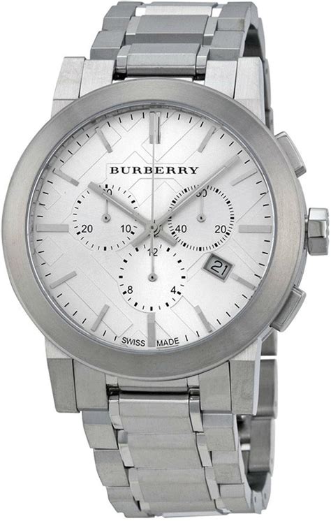 silber burberry uhr herren|Burberry watches .